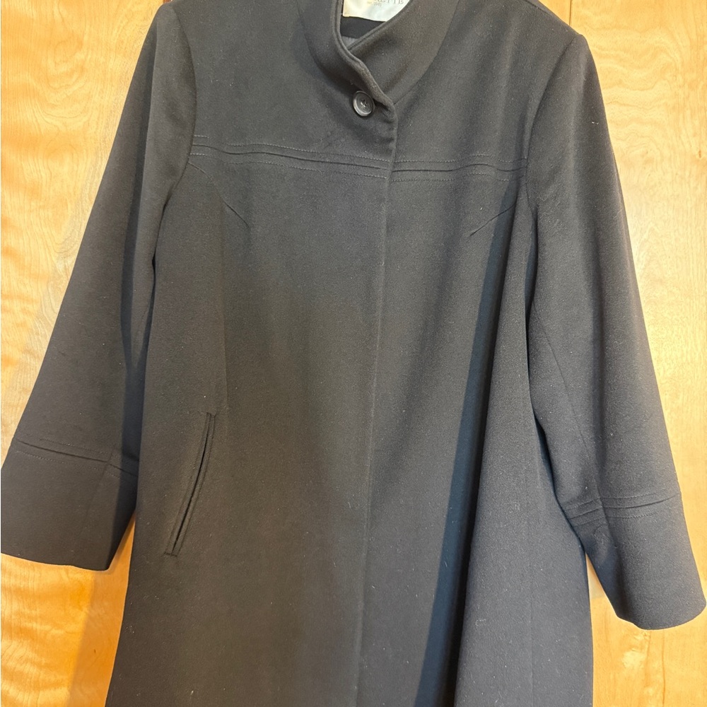 Luxury Fleurette Wool Stand Collar Car Coat (Plus Size) Nordstrom Exclusive